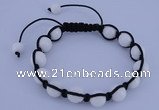 CFB505 10mm round candy jade beads adjustable bracelet wholesale