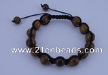 CFB509 10mm round turquoise beads adjustable bracelet wholesale