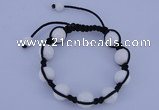 CFB515 12mm round candy jade beads adjustable bracelet wholesale