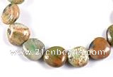 CFC04 10mm heart 15.5 inches fossil coral  beads Wholesale