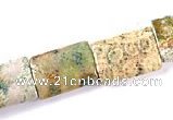 CFC12 15.5 inch 15*20mm rectangle fossil coral  beads Wholesale
