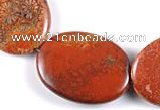 CFC44 16 inches 30*40mm oval  fossil coral beads Wholesale