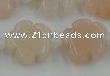 CFG1020 15.5 inches 16mm carved flower pink aventurine beads