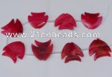 CFG1257 15.5 inches 38*42mm - 42*45mm carved fish agate beads