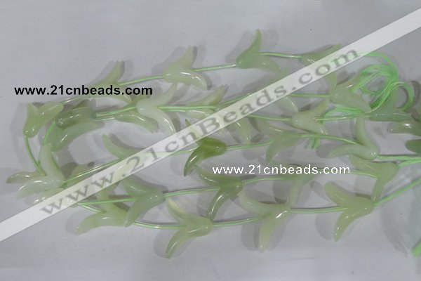 CFG503 15.5 inches 20*26mm carved flower New jade beads