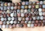 CFJ251 15.5 inches 6mm faceted round fantasy jasper beads wholesale