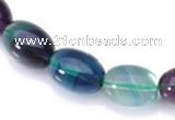 CFL10 16 inch 12*16mm egg-shaped AA grade natural fluorite beads