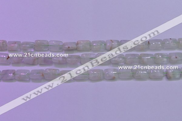 CFL1223 15.5 inches 8*12mm rectangle green fluorite gemstone beads