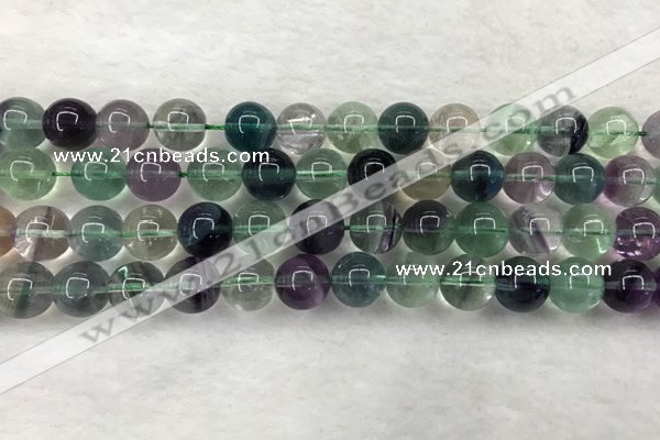 CFL1464 15.5 inches 12mm round A grade fluorite gemstone beads