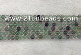CFL1470 15.5 inches 4mm round AA grade fluorite gemstone beads