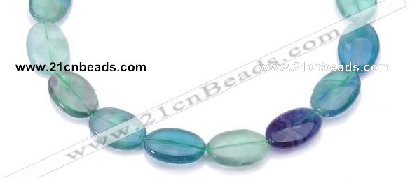 CFL19 8*12mm oval A- grade natural fluorite beads Wholesale