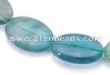 CFL23  A- grade oval 20*30mm natural fluorite beads Wholesale
