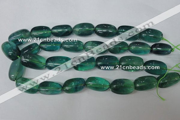 CFL681 15.5 inches 18*28mm nuggets blue fluorite beads wholesale