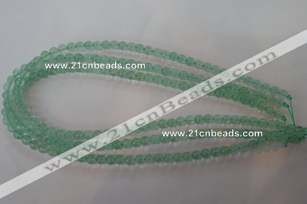 CFL851 15.5 inches 6mm round green fluorite gemstone beads