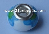 CFP01 20pcs 9*15mm roundel alloy core fimo polymer clay European beads