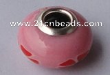 CFP19 20pcs alloy core 9*15mm roundel fimo polymer clay European beads