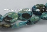 CFS110 15.5 inches 12*16mm oval blue feldspar gemstone beads