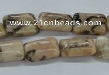 CFS15 15.5 inches 12*16mm rectangle natural feldspar gemstone beads