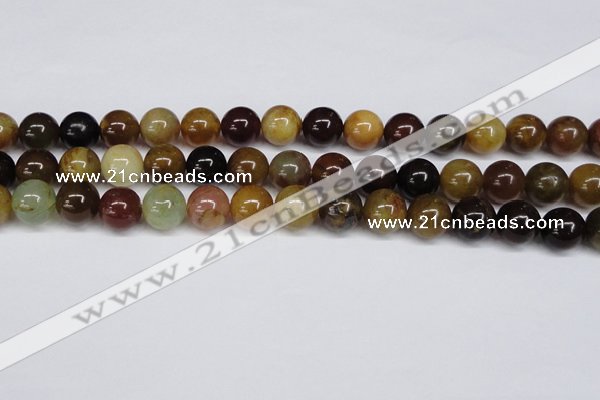 CFW104 15.5 inches 12mm round flower jade gemstone beads