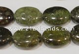 CGA224 15.5 inches 15*20mm oval natural green garnet beads