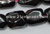 CGA474 15.5 inches 10*14mm – 12*16mm freeform natural red garnet beads