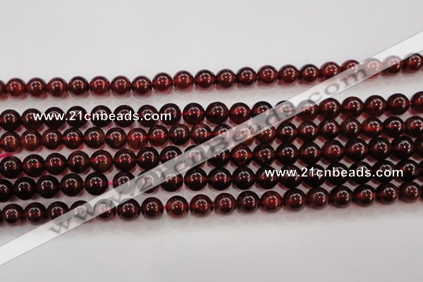 CGA605 15.5 inches 8mm A+ grade round natural orange garnet beads