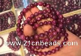 CGB2511 7.5 inches 7mm round ruby zoisite beaded bracelets