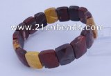 CGB270 7.5 inches 11*15mm faceted rectangle mookaite gemstone bracelet