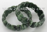 CGB3230 7.5 inches 12*20mm oval ruby zoisite bracelets