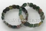 CGB3269 7.5 inches 10*15mm faceted marquise Indian agate bracelets