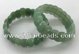 CGB3297 7.5 inches 10*20mm faceted oval green aventurine bracelets