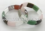 CGB3405 7.5 inches 15*21mm mixed gemstone bracelets