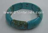 CGB401 8 inches 16*26mm turquoise gemstone bracelet