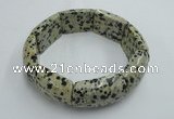 CGB408 8 inches 16*25mm dalmatian jasper gemstone bracelet