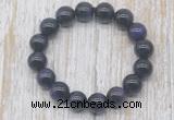 CGB5328 10mm, 12mm round purple tiger eye beads stretchy bracelets