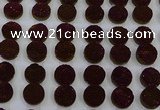 CGC122 16mm flat round druzy quartz cabochons wholesale