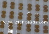 CGC151 8*10mm oval druzy quartz cabochons wholesale