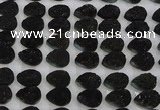 CGC267 15*20mm flat teardrop druzy quartz cabochons wholesale