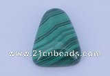 CGC40 20*25mm trapezoid natural malachite gemstone cabochons