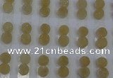 CGC96 10mm flat round druzy quartz cabochons wholesale