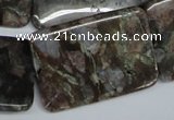 CGE05 15.5 inches 25*35mm rectangle glaucophane gemstone beads