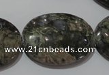 CGE137 15.5 inches 25*35mm oval glaucophane gemstone beads