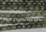 CGH02 15.5 inches 6mm round green hair stone beads wholesale