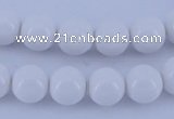 CGL855 10PCS 16 inches 6mm round heated glass pearl beads wholesale