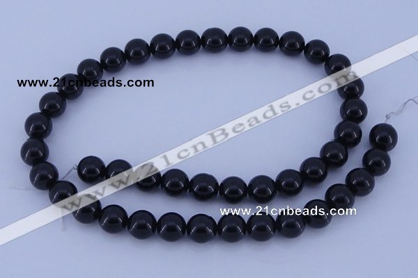 CGL903 10PCS 16 inches 6mm round heated glass pearl beads wholesale