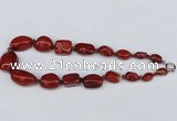CGN47 18.5 inches 10*16mm � 25*30mm nuggets red jasper necklaces