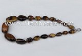CGN48 18.5 inches 10*15mm � 20*30mm nuggets tiger eye gemstone necklaces