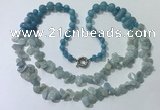 CGN544 27 inches fashion mixed gemstone beaded necklaces