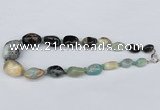 CGN55 18.5 inches 10*15mm � 25*35mm nuggets amazonite gemstone necklaces