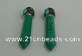 CGP173 10*55mm sticks turquoise gemstone pendants wholesale